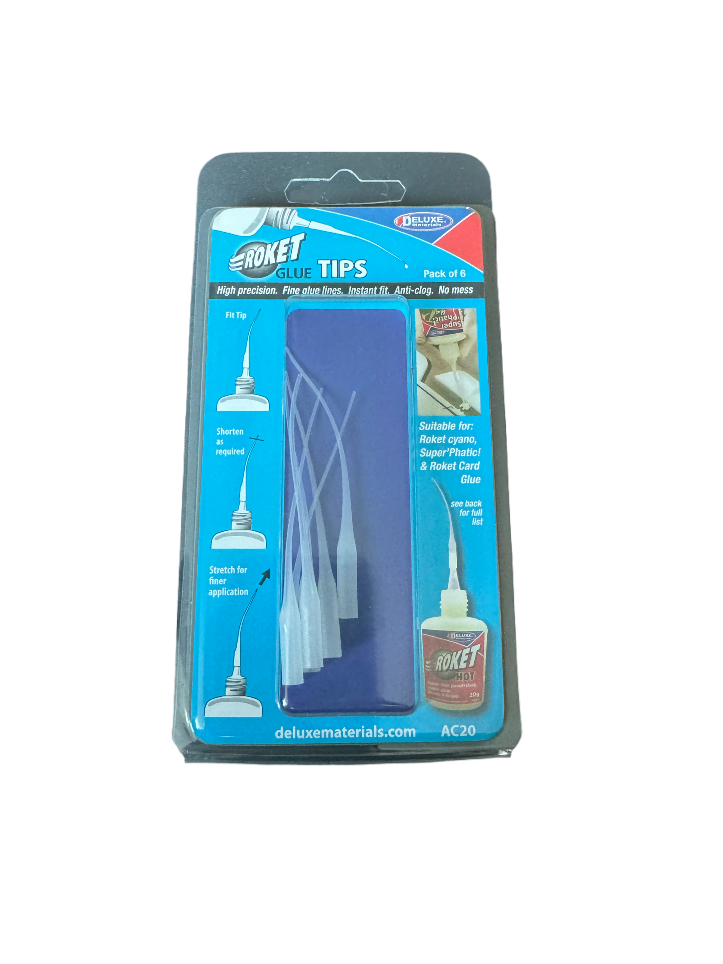 Deluxe Materials Roket Glue Tips 46036
