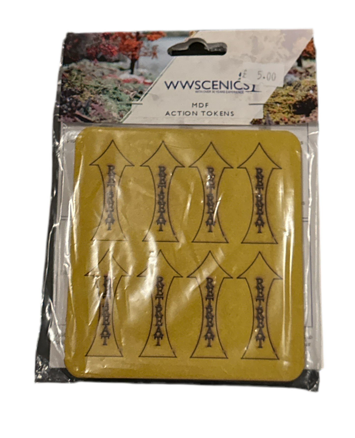 War World Gaming MDF Action Tokens Pack of 8