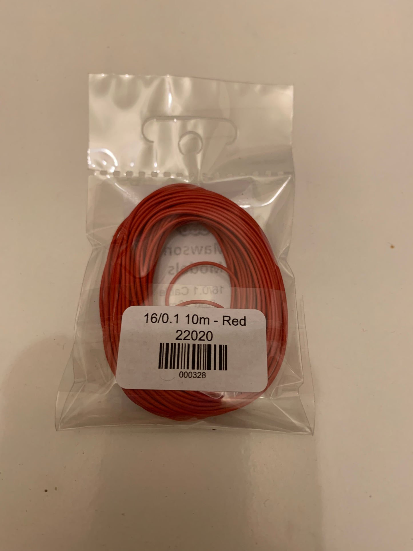 16/0.1 Cable/Wire Red 10m