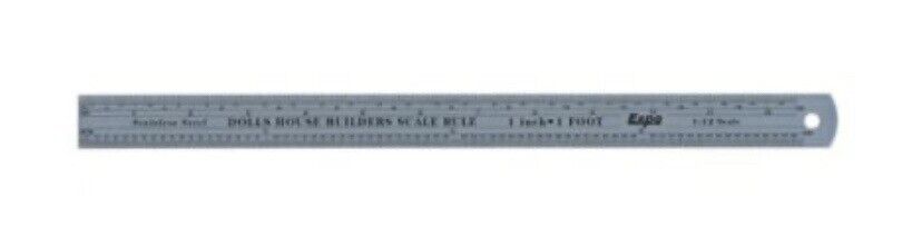 Expo Doll’s House Builder Scale Ruler 1:12 Scale