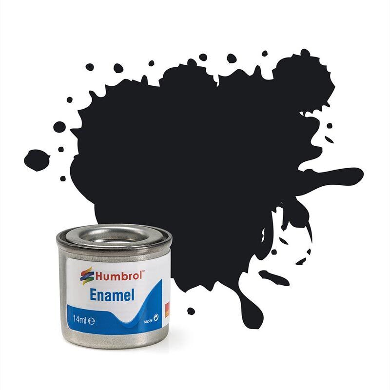 HUMBROL Enamel Paint - 21 Black - Gloss 14ml E21G