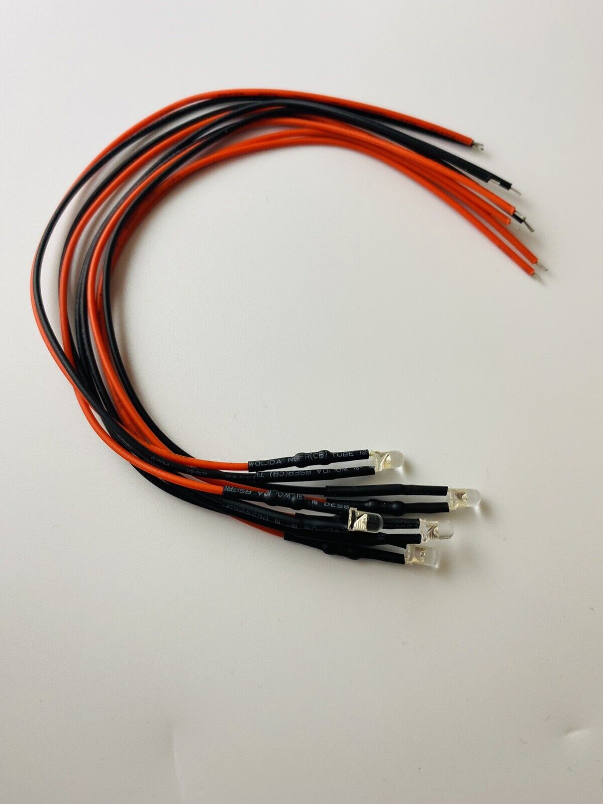 MAWSON MODELS Orange 12V LED's 3mm (5 pack) 3LED