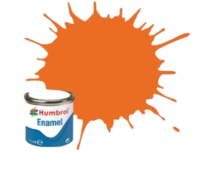 HUMBROL Paint Enamel - 18 Orange Gloss 14ml E18G