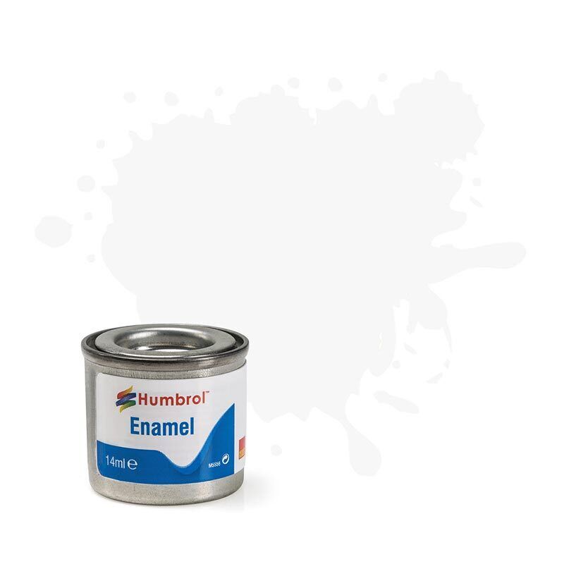 HUMBROL Enamel Paint - 22 White - Gloss 14ml E22G