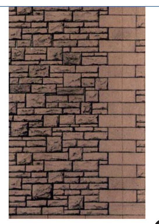 SUPERQUICK Red Rubble Walling Papers D13