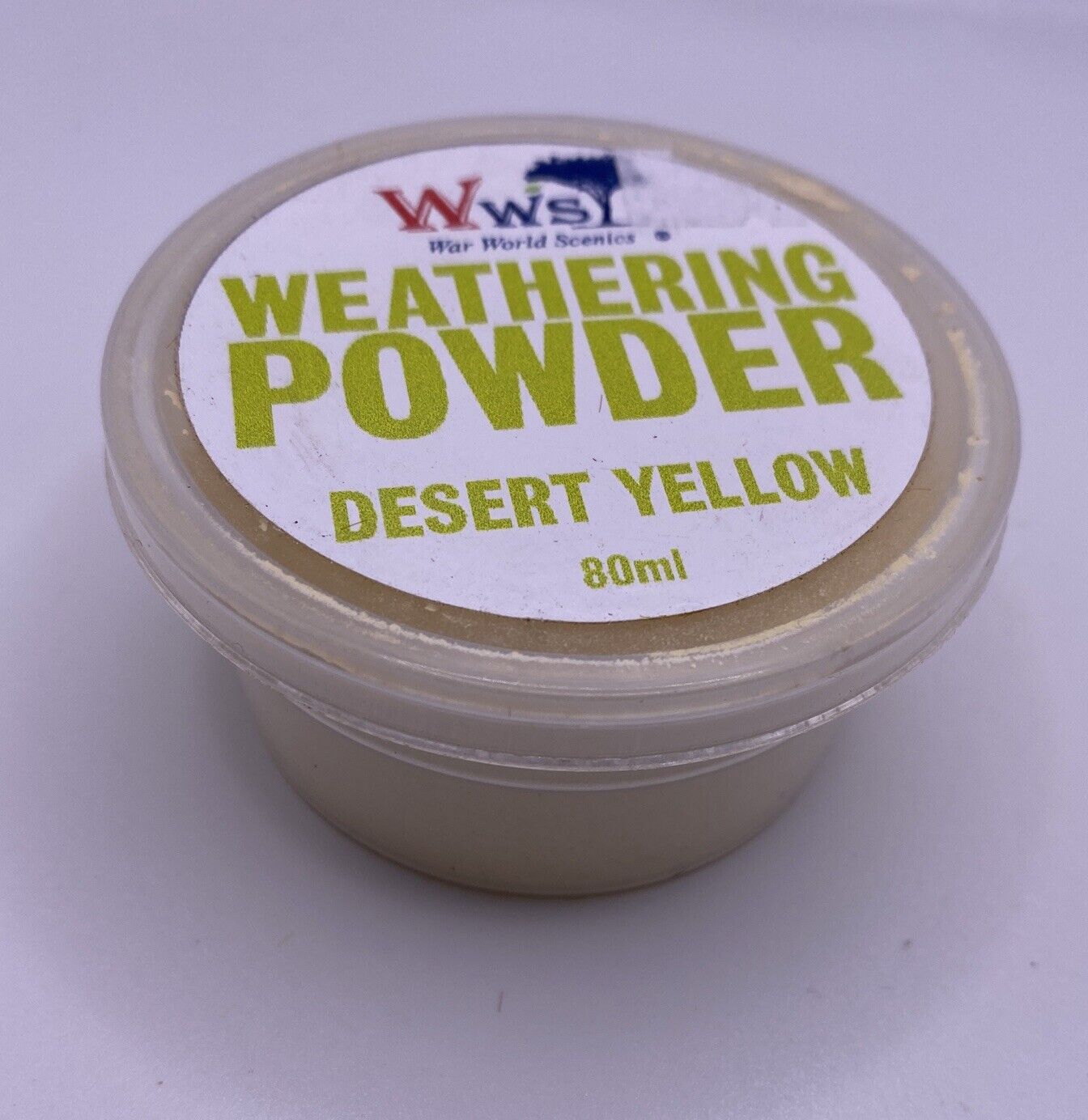WAR WORLD SCENICS Weathering Powder Desert Yellow 80ml WPDY80