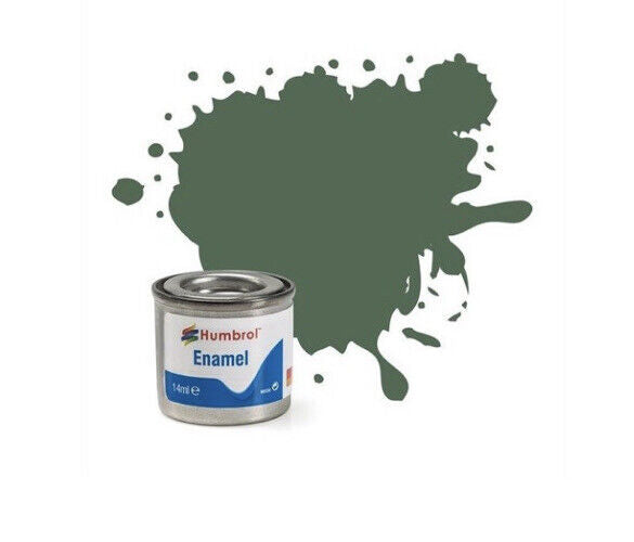 HUMBROL Paint Enamel - 76 Uniform Green - Matt 14ml E76M