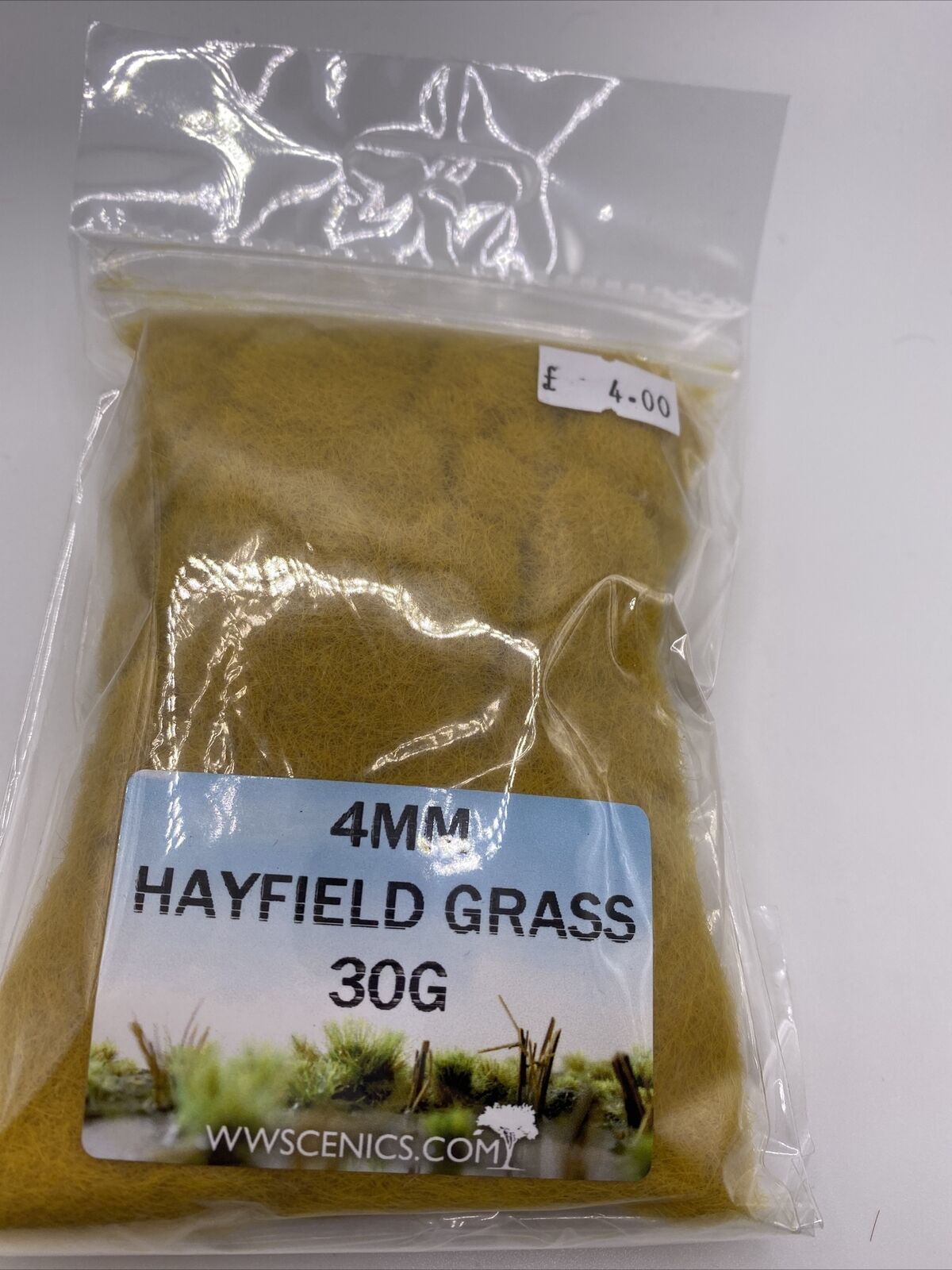 WAR WORLD SCENICS 4mm Hayfield Static Grass 30g SG4HA30
