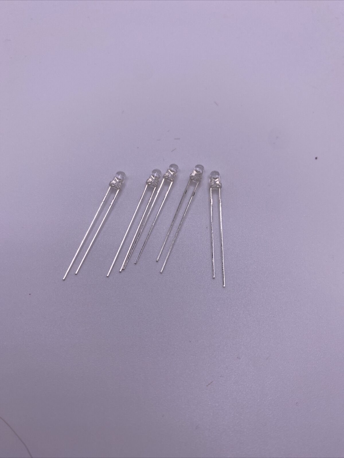 LED 3mm Water Clear 3v Yellow Green (5 pack)