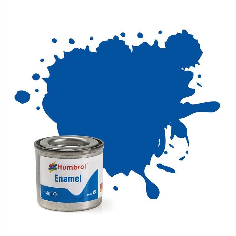 HUMBROL Enamel Paint - 14 French Blue - Gloss 14ml E14G