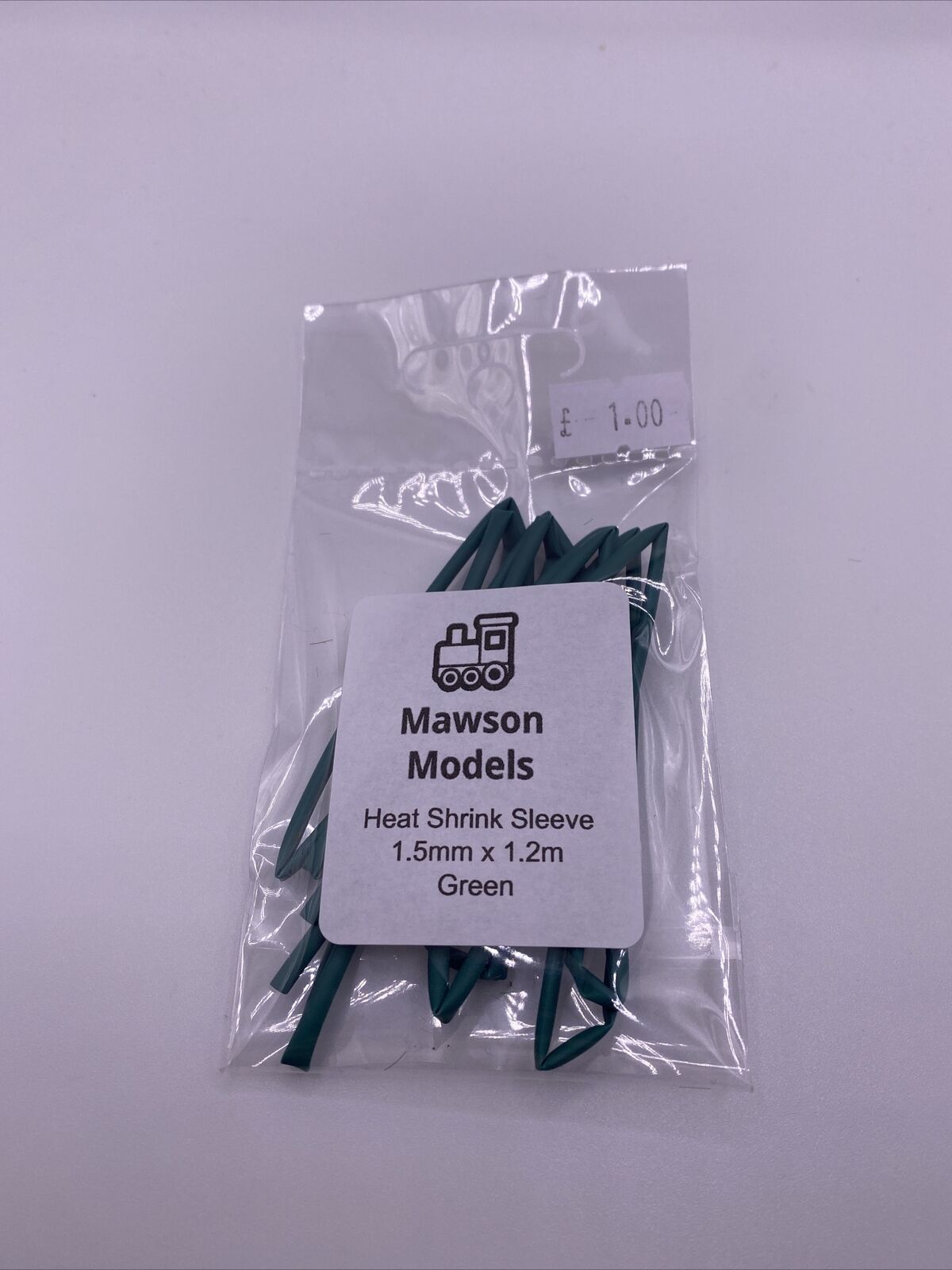 Heat Shrink Sleeve 1.5mm x 1.2m Green.