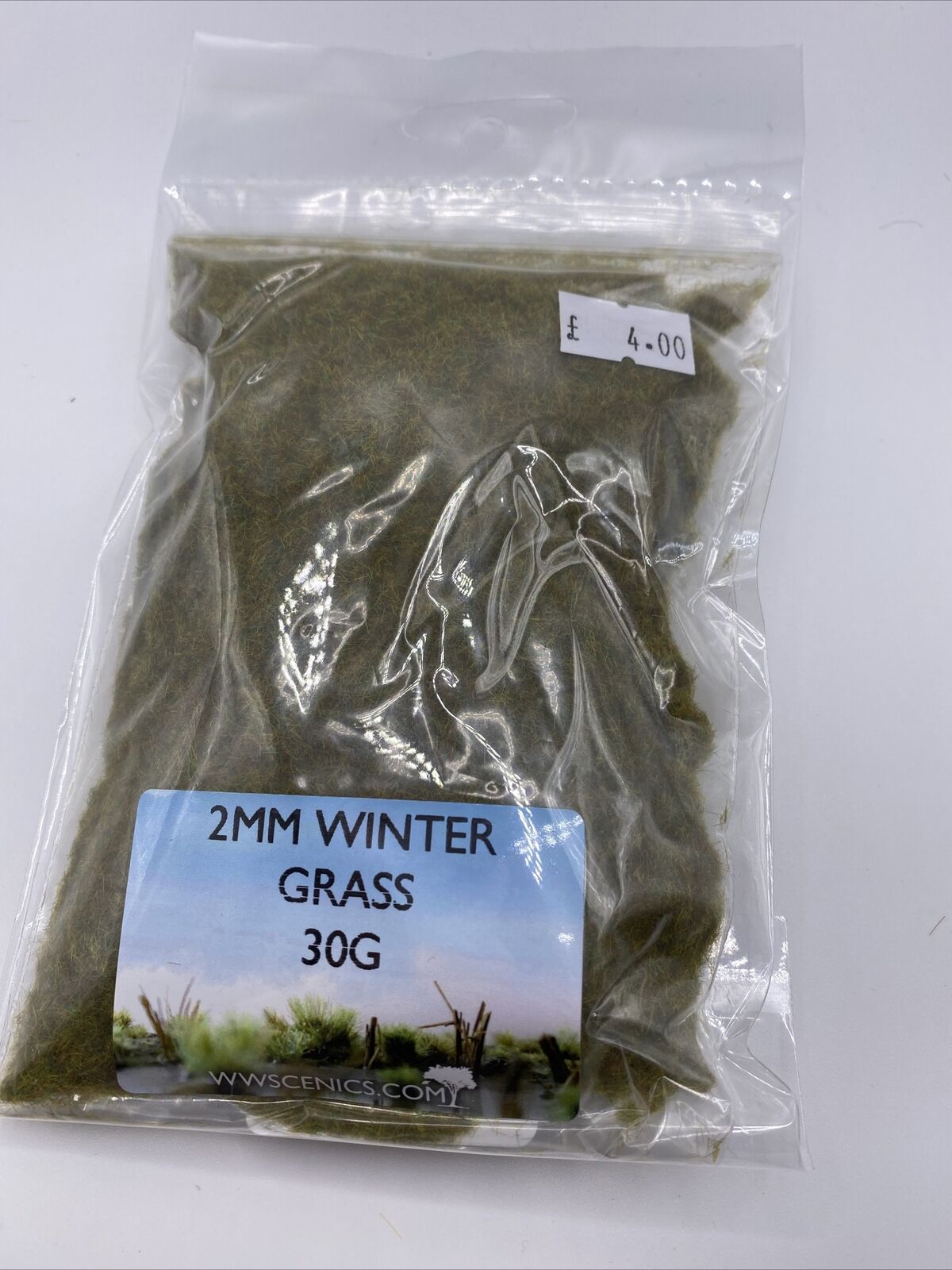 WAR WORLD SCENICS 2mm Winter Static Grass 30g SG2WI30