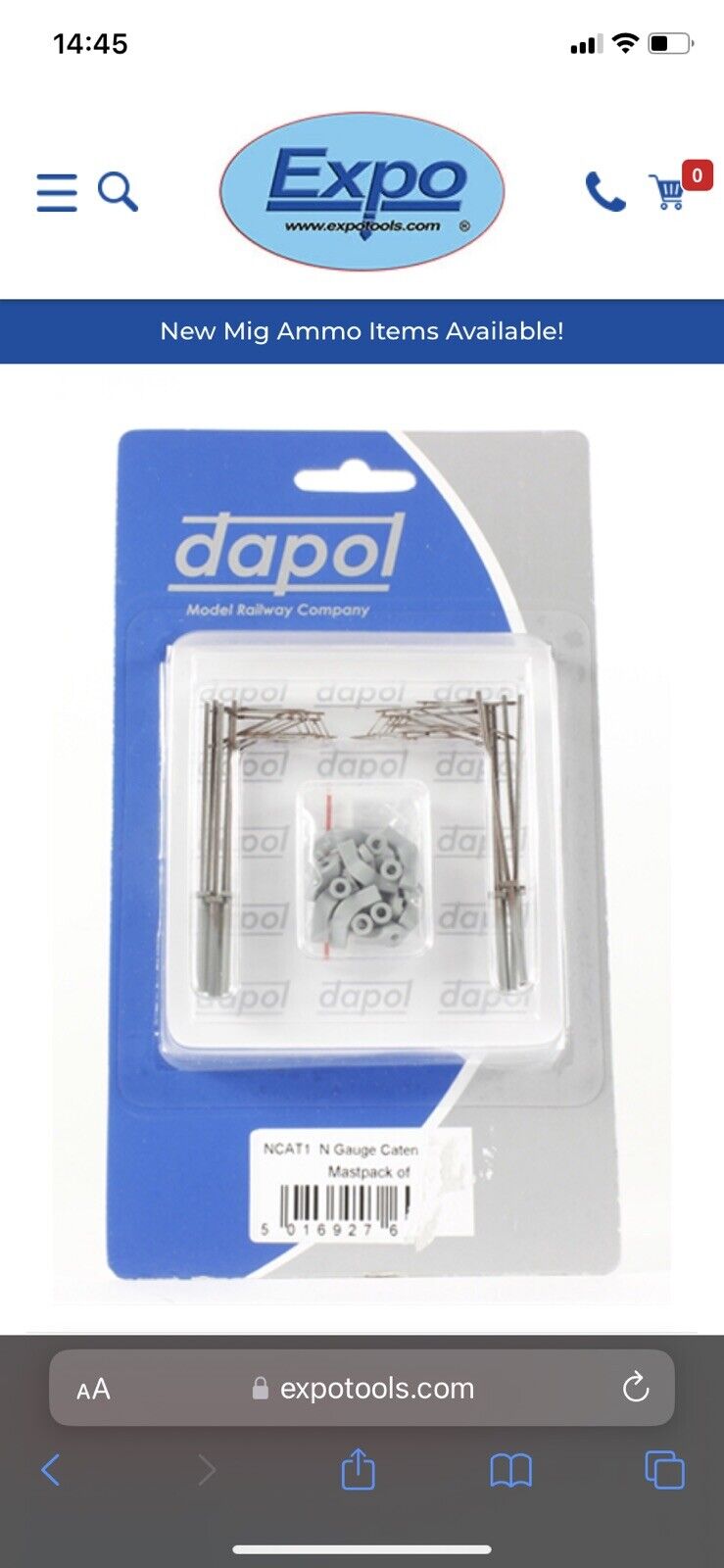 DAPOL N Gauge Catenary Masts (Kit) NCAT1