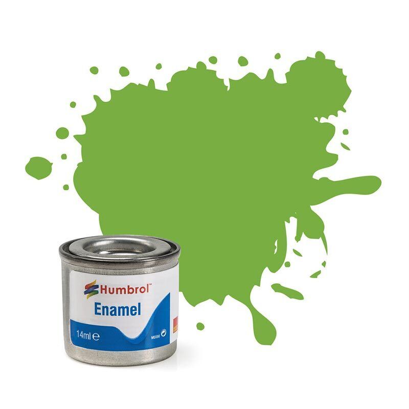 HUMBROL Enamel Paint - 38 Lime Green - Gloss 14ml E38G