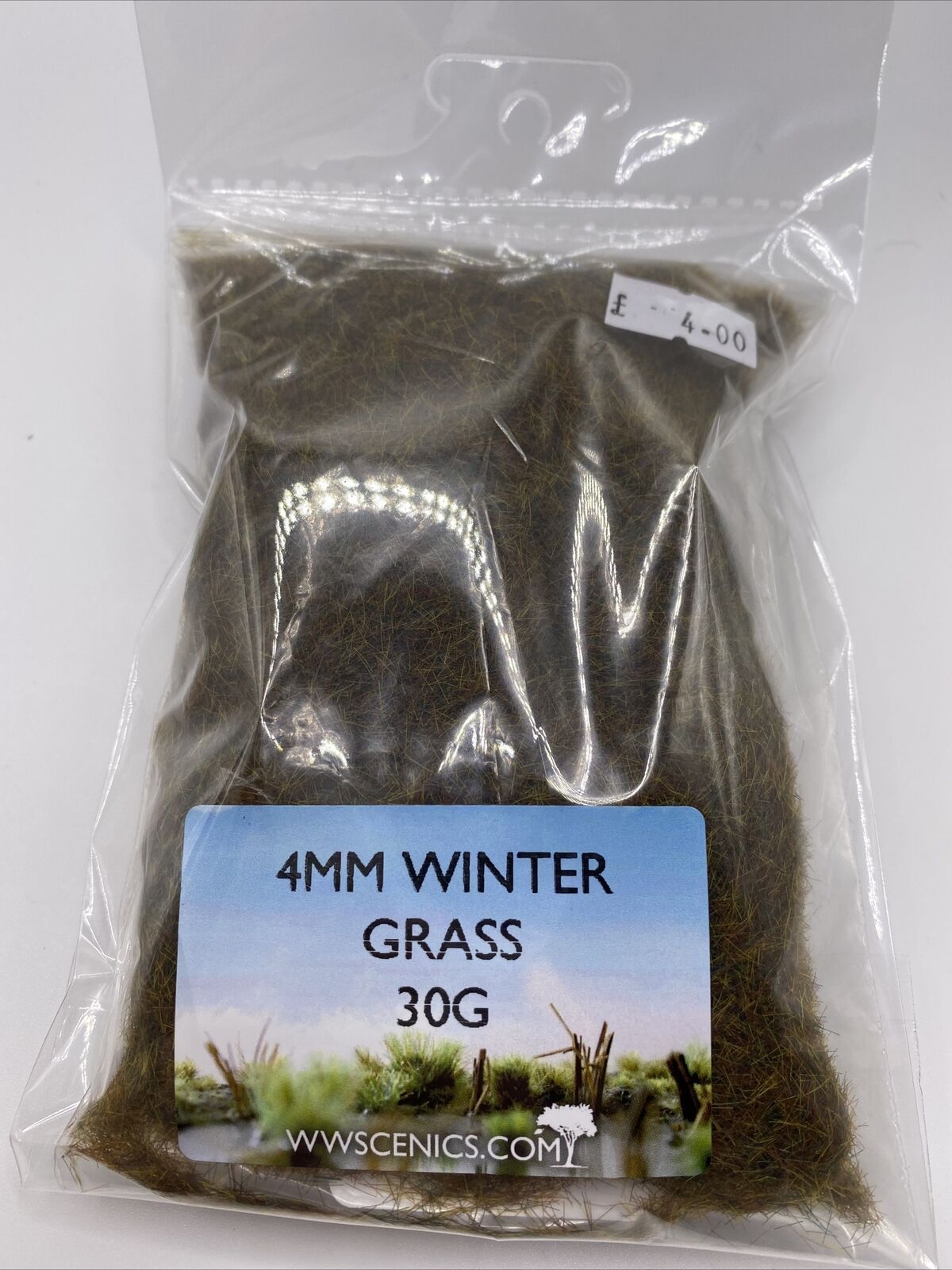 WAR WORLD SCENICS 4mm Winter Static Grass 30g SG4WI30