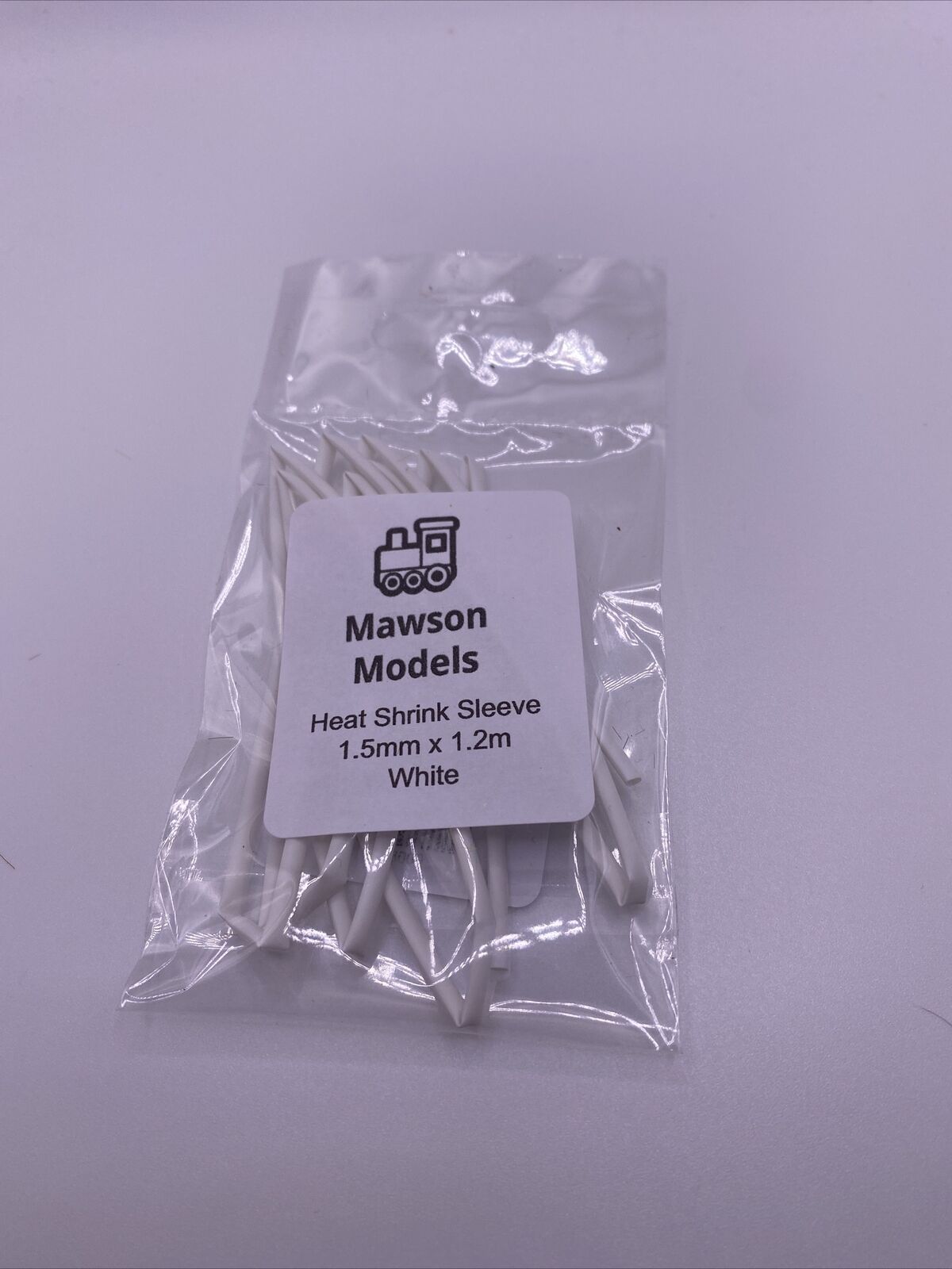 Heat Shrink Sleeve 1.5mm x 1.2m White.