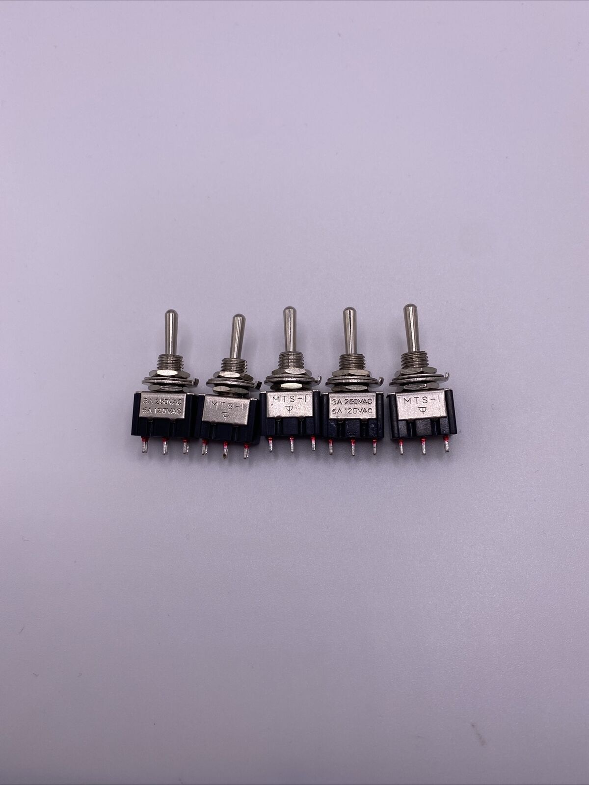 On-Off-On Miniature Toggle Switch SPDT (5 Pack)