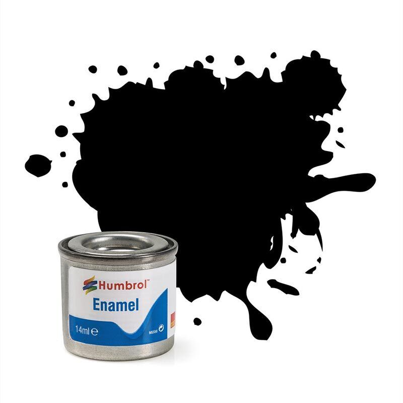 HUMBROL Enamel Paint - 33 Black - Matt 14ml E33M