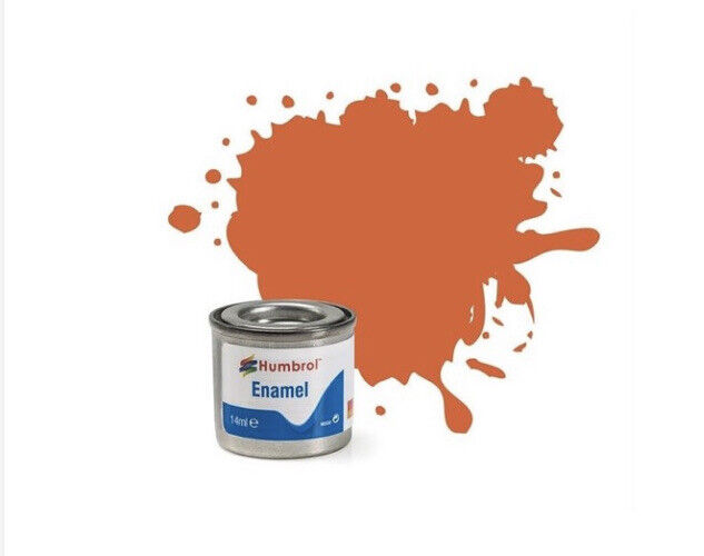 HUMBROL Paint Enamel - 82 Orange Lining - Matt 14ml E82M