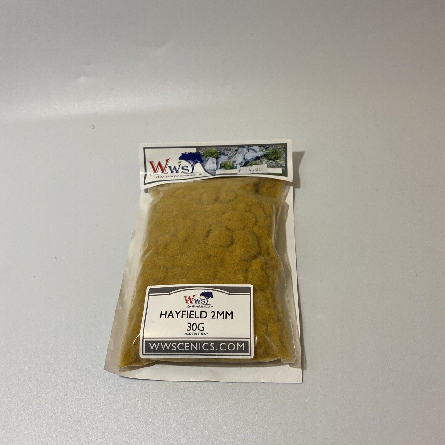 WAR WORLD SCENICS Static Grass 2mm Hayfield 30g SGHAY230
