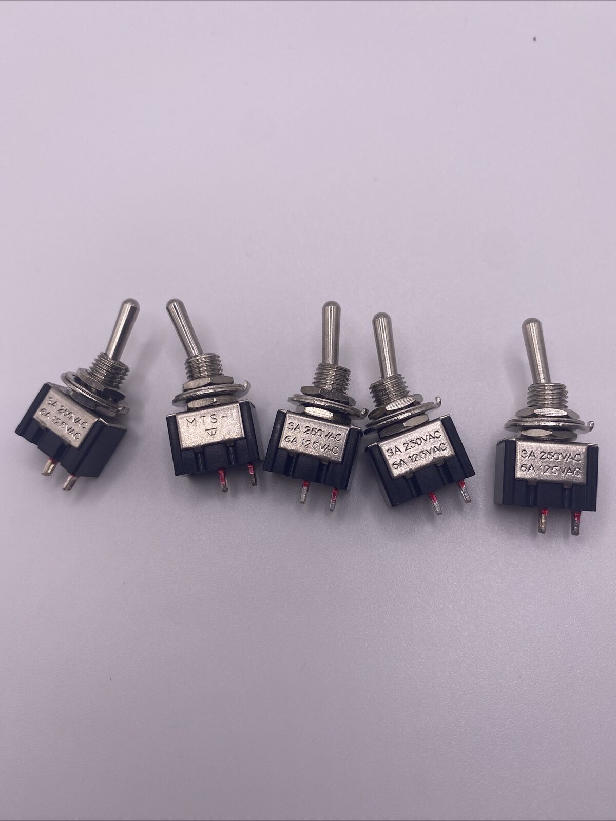 On-Off Miniature Toggle Switch SPST (5 Pack)