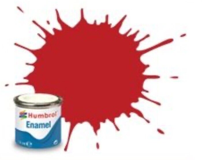 HUMBROL Paint Enamel - 60 Scarlett - Matte 14ml E60M