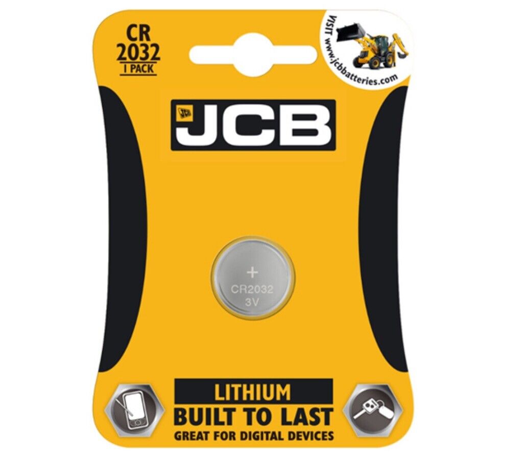 JCB CR 2032 1pack Battery. Lithium