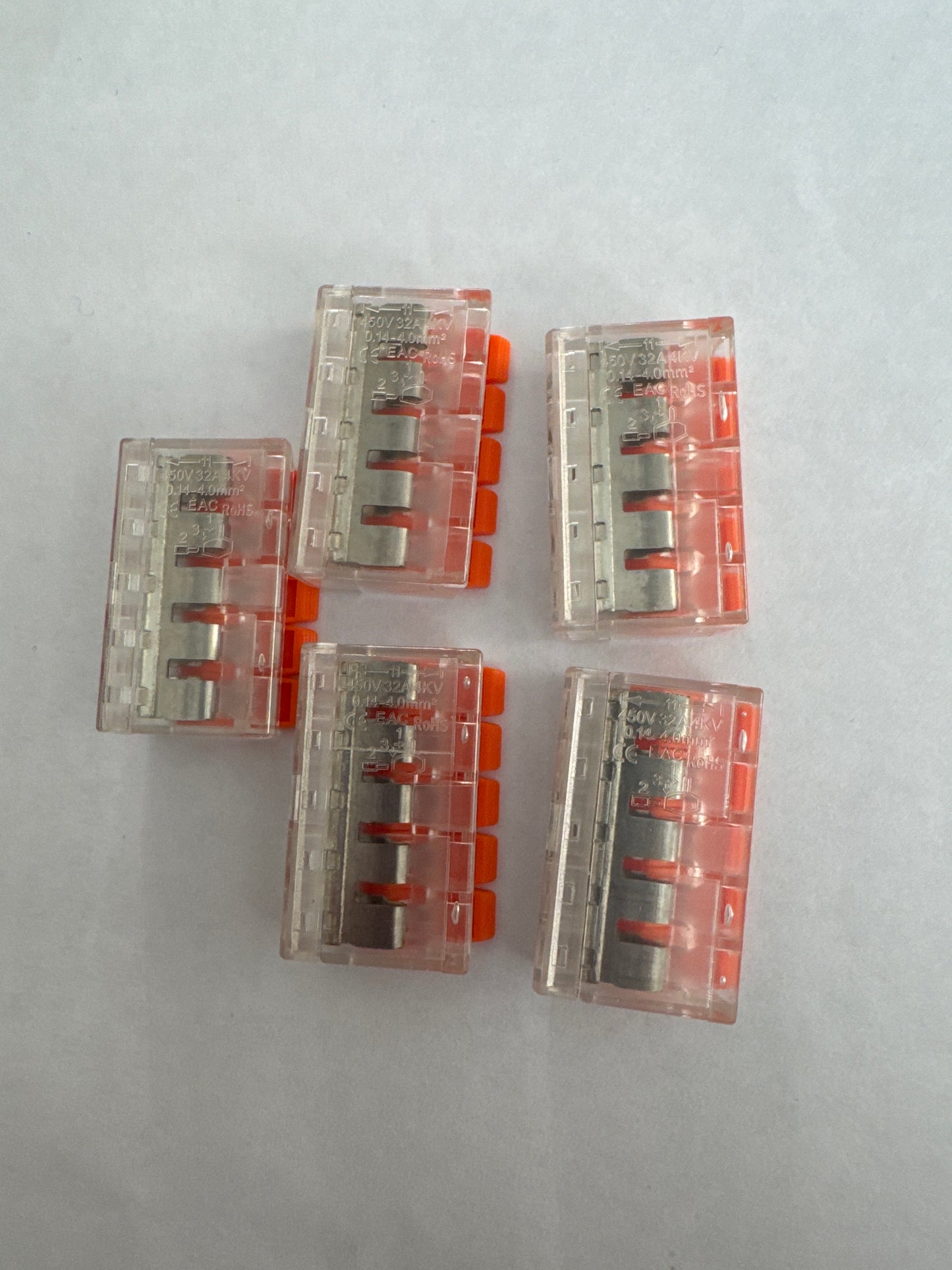 5-Way Compact Lever Connector (Pack of 5)