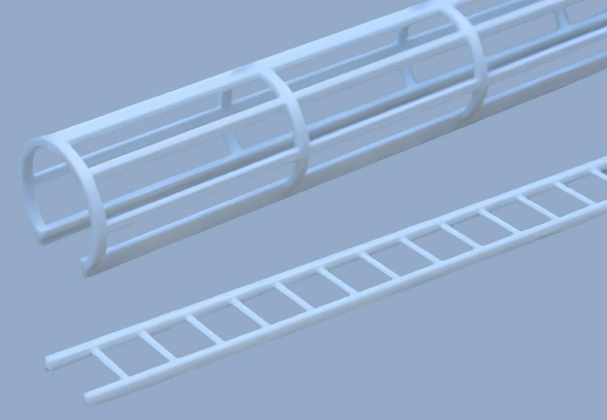 Plastruct 90072 Styrene Ladder and Cage HO Scale 1:100