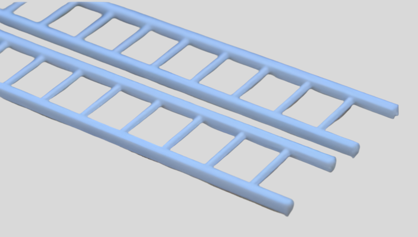 Plastruct 90672 Styrene Ladder HOScale 1:100 Pack of 2