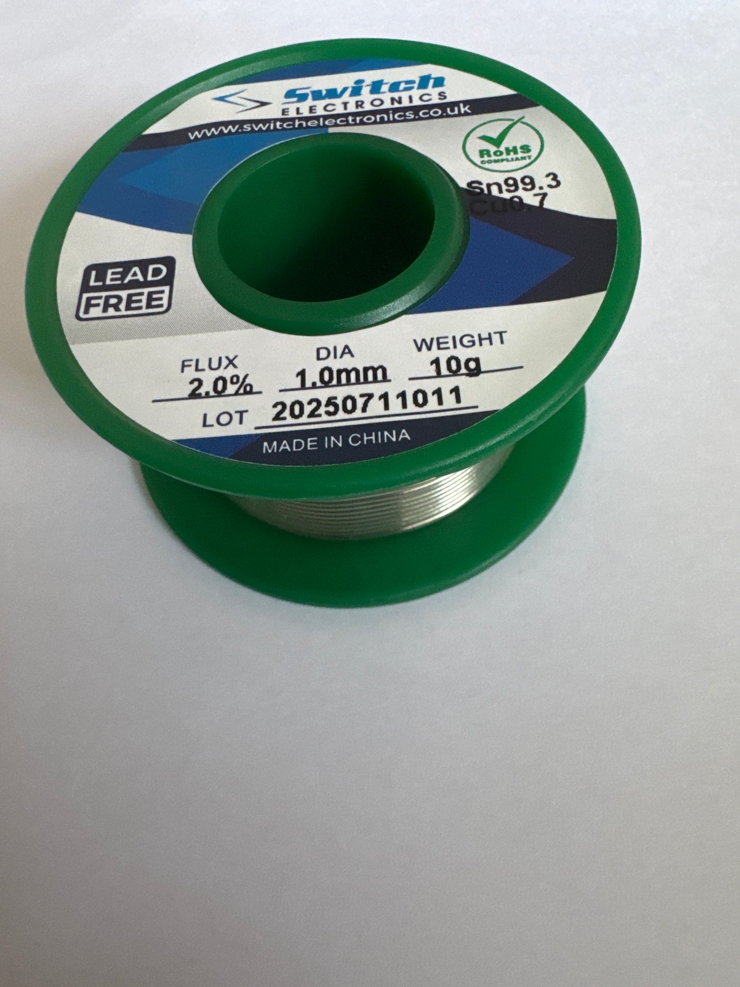 Lead free solder wire 10g