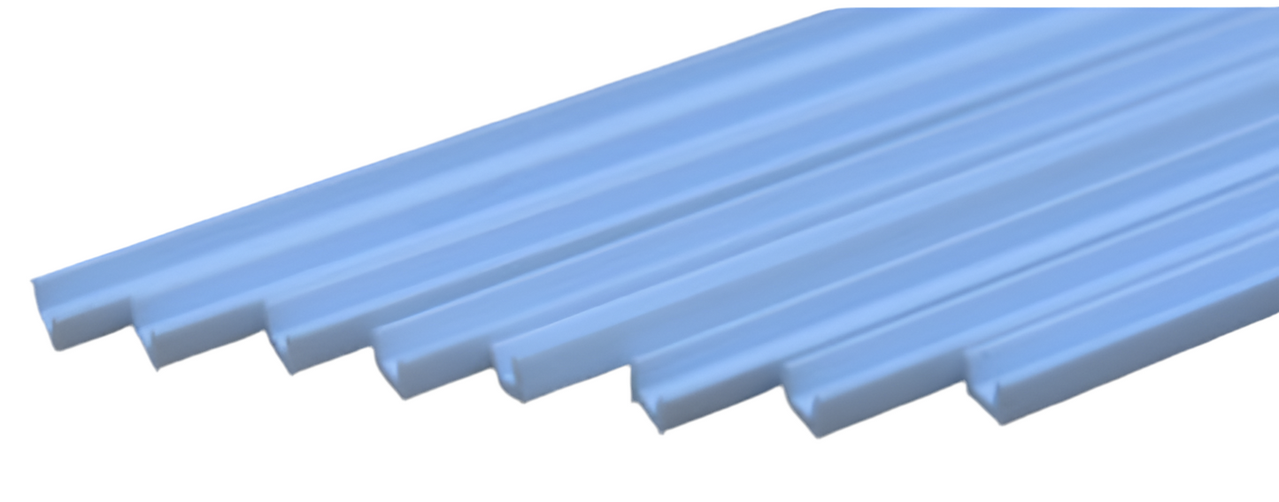 Plastruct 90584 Styrene U Deep Section 4.8 x 380mm pack of 5