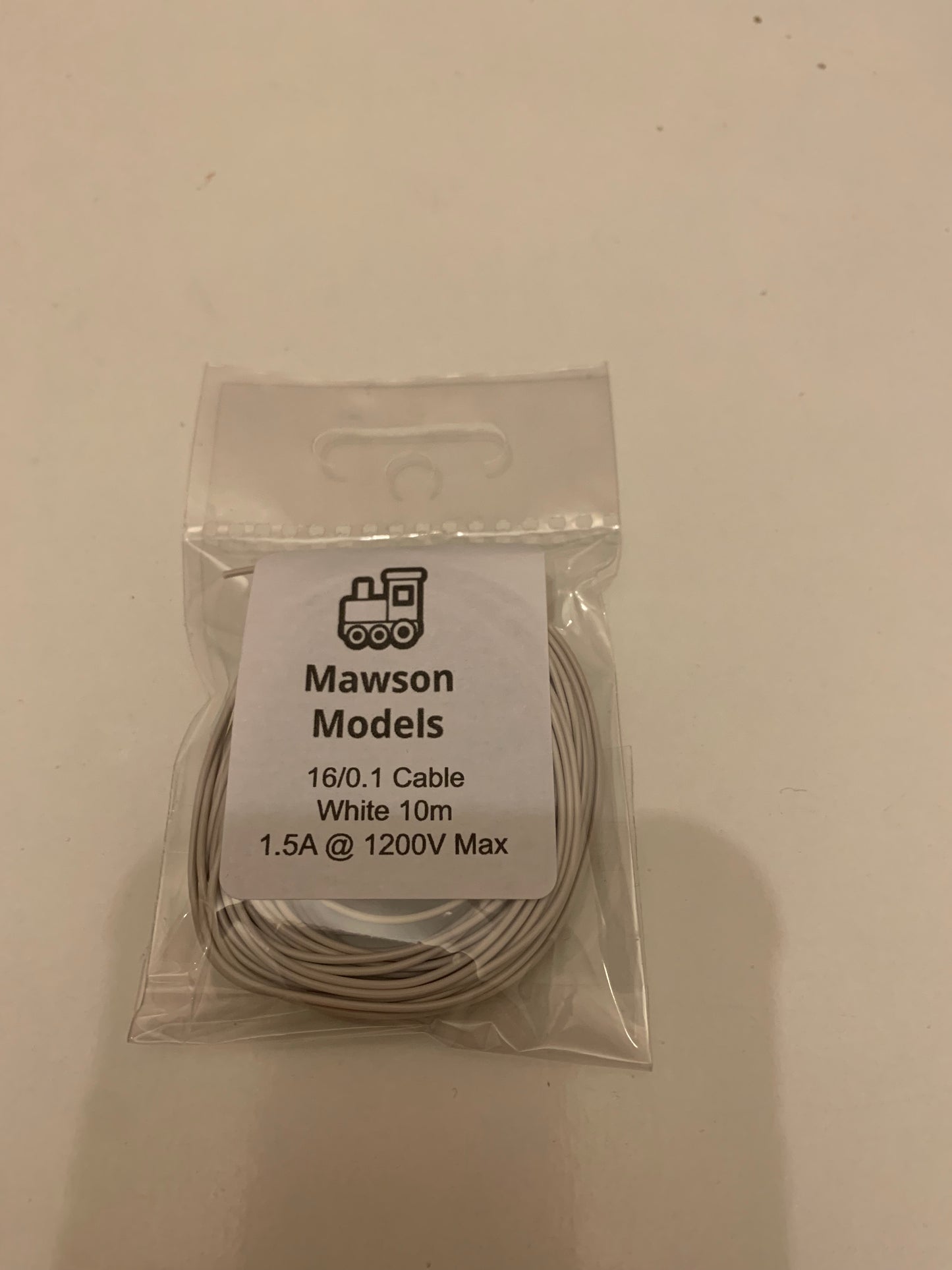 16/0.1 Cable/Wire White 10m