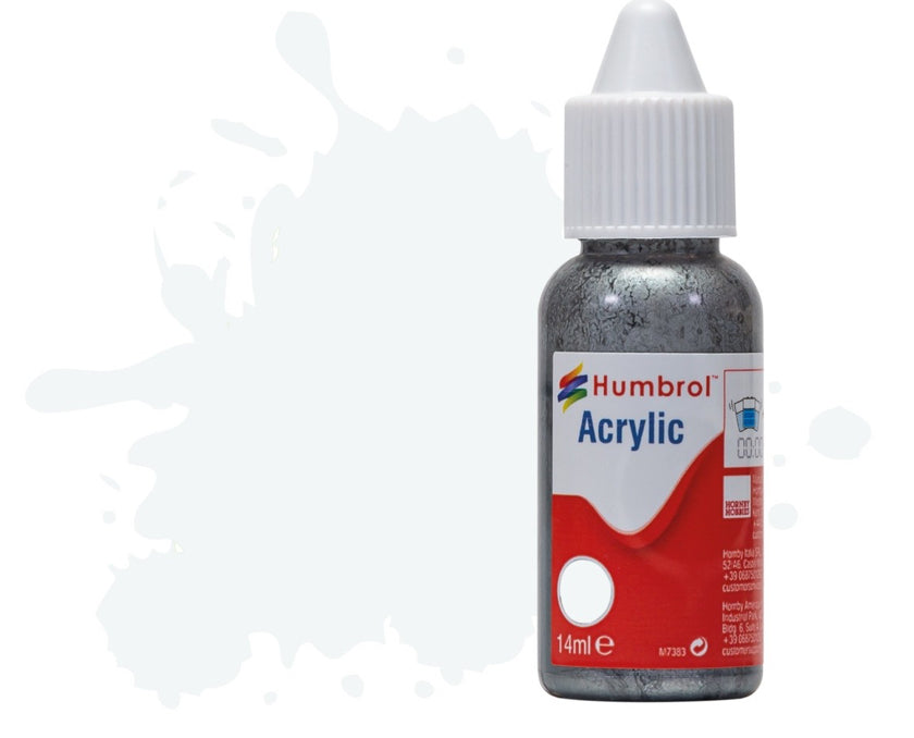 Humbrol 34 White Matt Acrylic Dropper