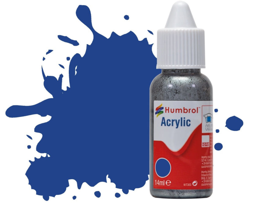 Humbrol 25 Blue Matt Acrylic Dropper