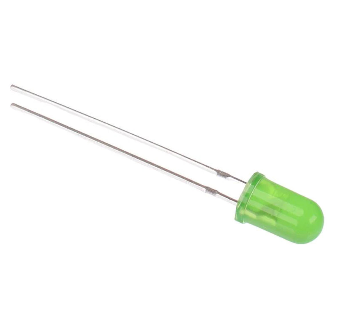 LED 3mm Diffused 3v Green (5 pack)