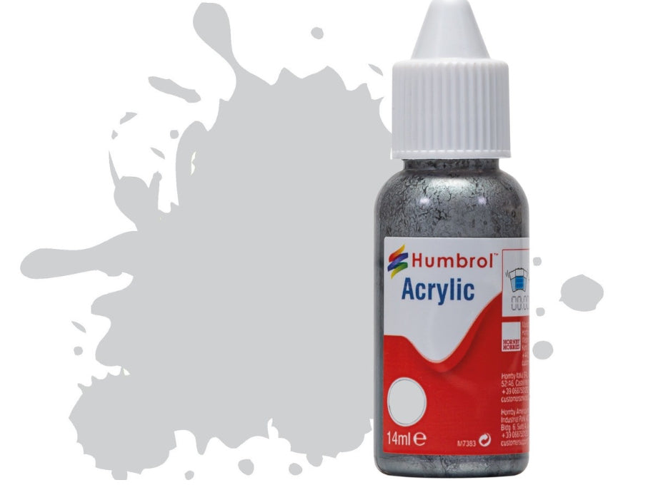 Humbrol 11 Silver Metallic Acrylic Dropper