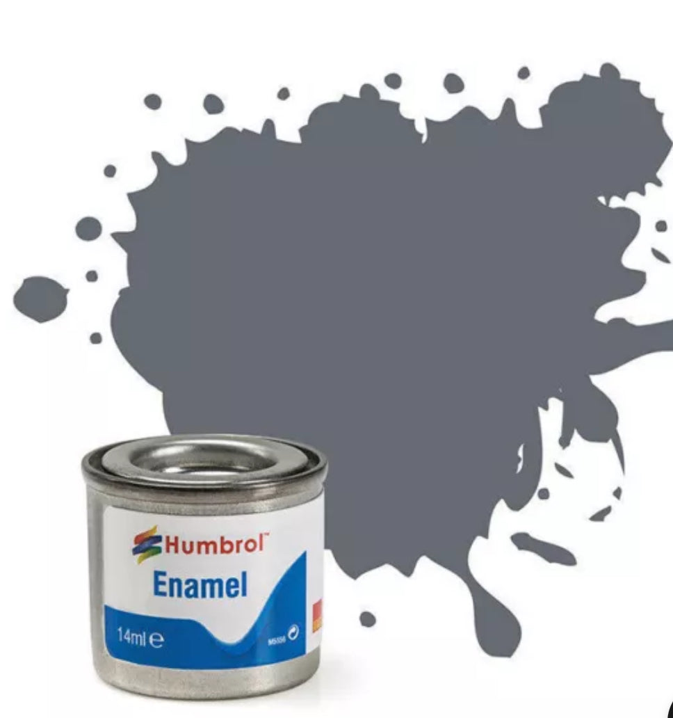 Humbrol 123 Extra Dark Sea Grey Satin 14ml