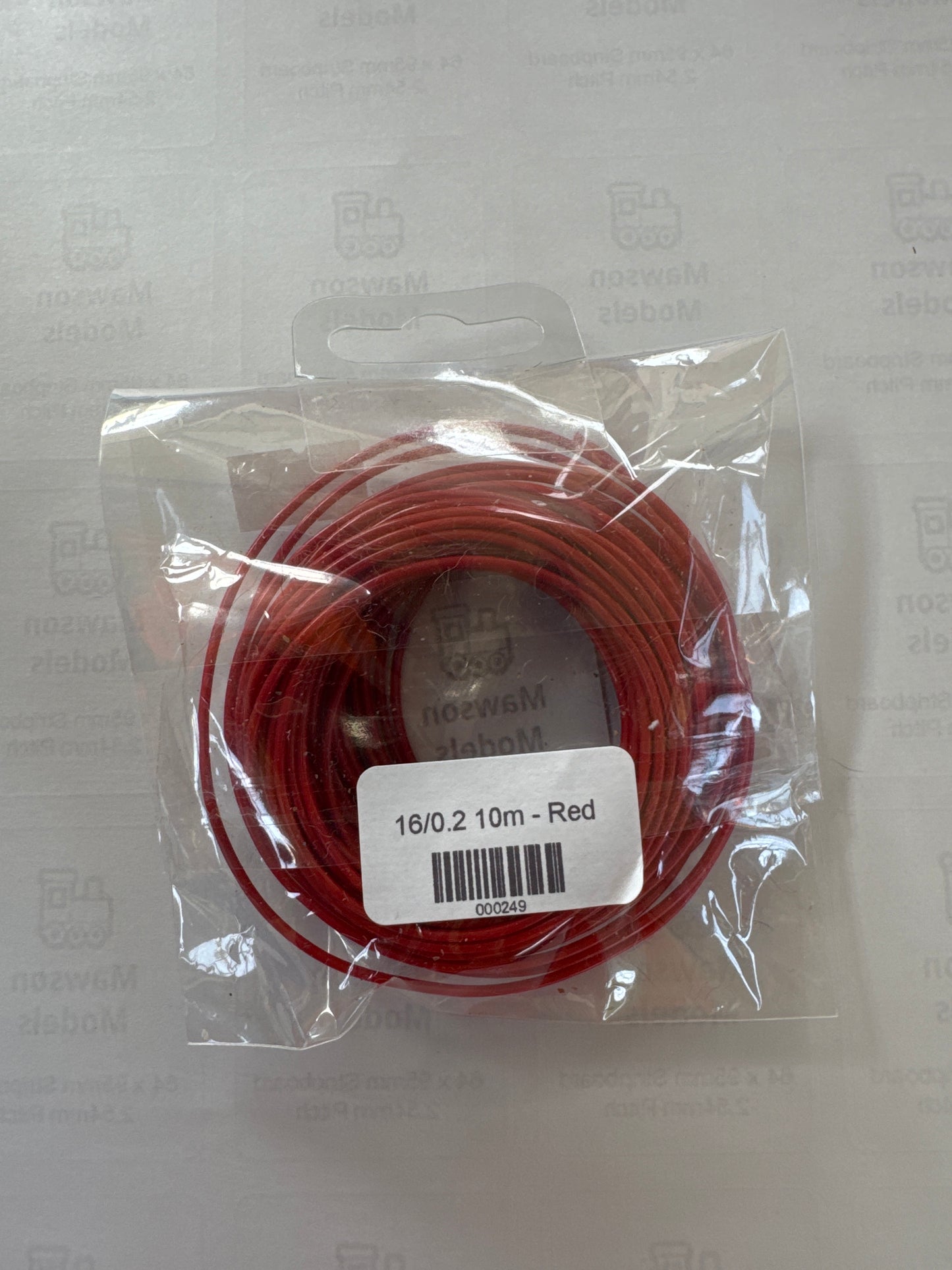 16/0.2 Cable/Wire Red 10m