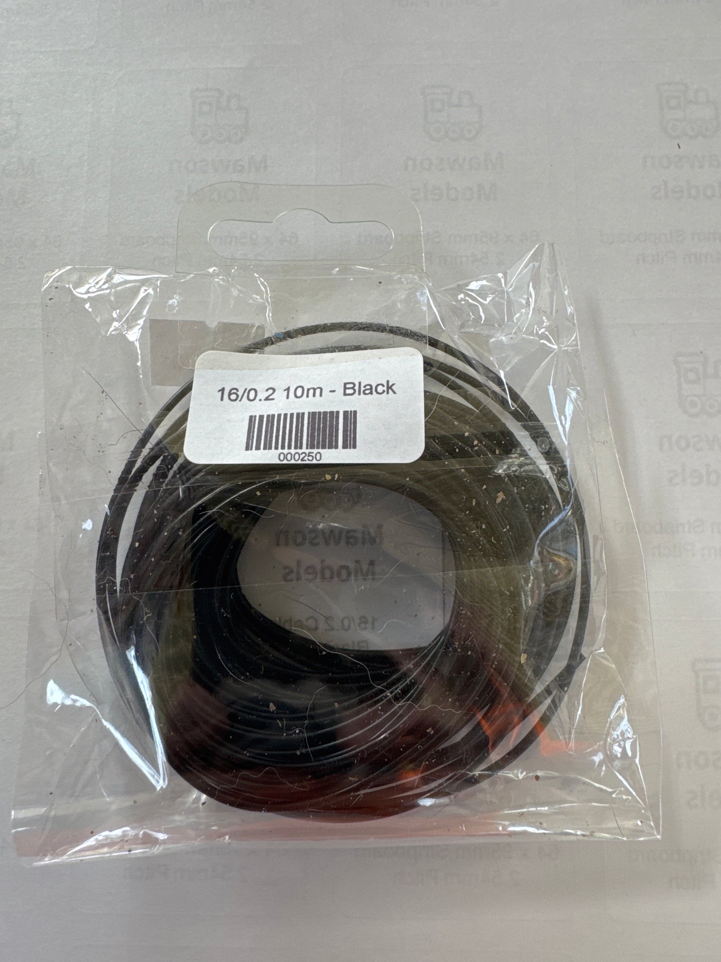 16/0.2 Cable/Wire Black 10m