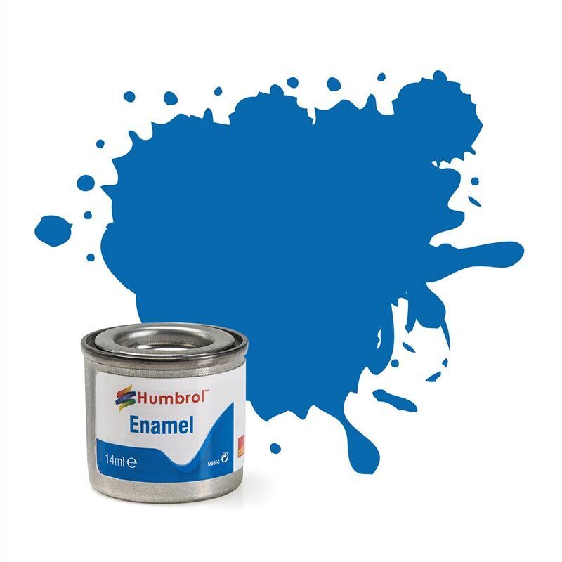 HUMBROL Enamel Paint - 52 Baltic Blue - Metallic 14ml E52MET