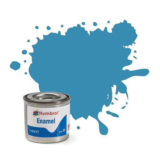 HUMBROL Enamel Paint - 48 Mediterranean Blue - Gloss 14ml E48G