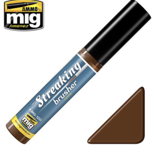 STREAKING Brusher Grime 10ml Brush in cap Ammo By Mig Jimenez