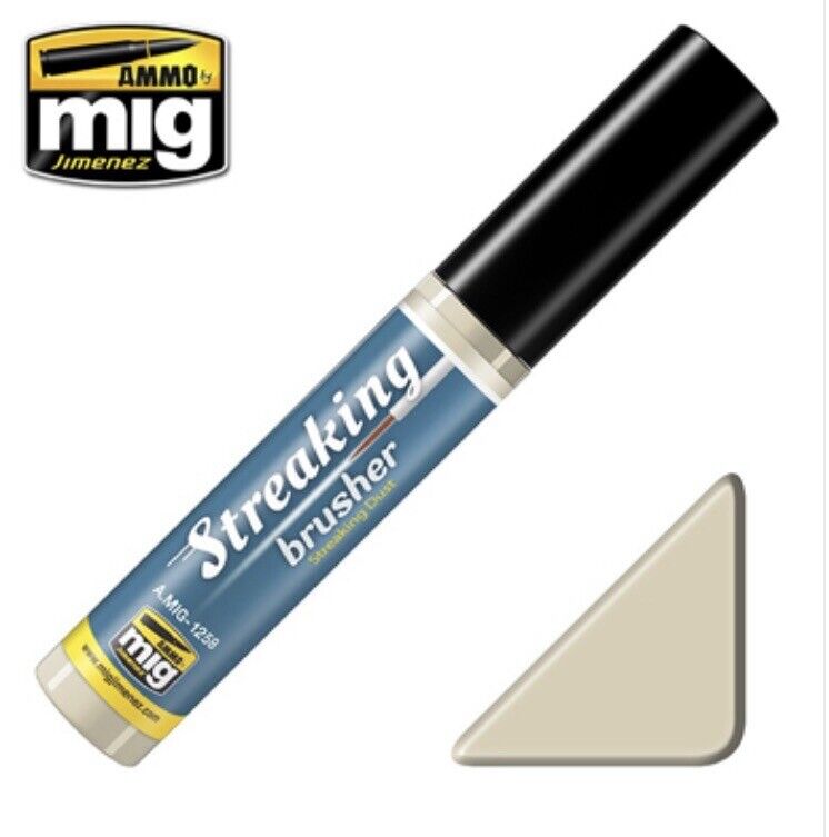 STREAKING Brusher Streaking Dust 10ml Brush in cap Ammo By Mig Jimenez