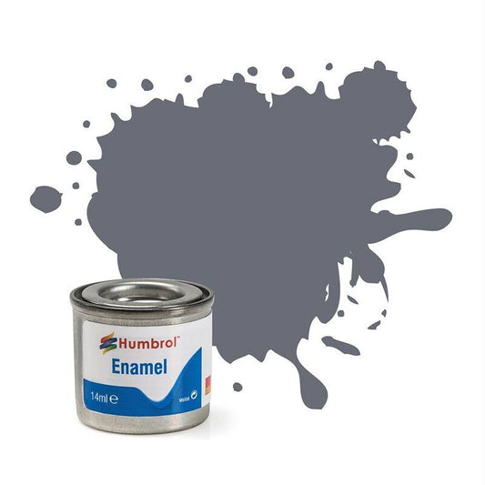 HUMBROL Enamel Paint - 5 Dark Ad Grey - Gloss 14ml E5G