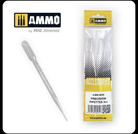Mig 8234 Ammo Large Pipettes 3mL 0.1 oz 4 pces
