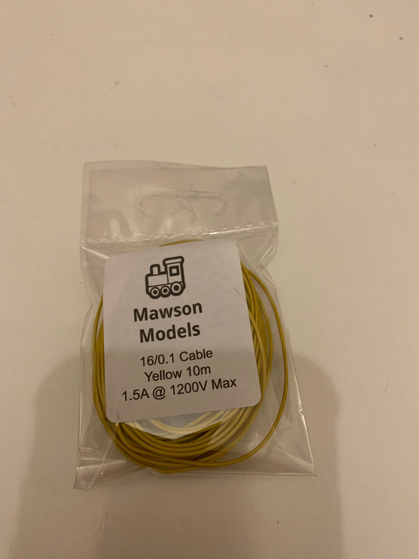 16/0.1 Cable/Wire Yellow 10m