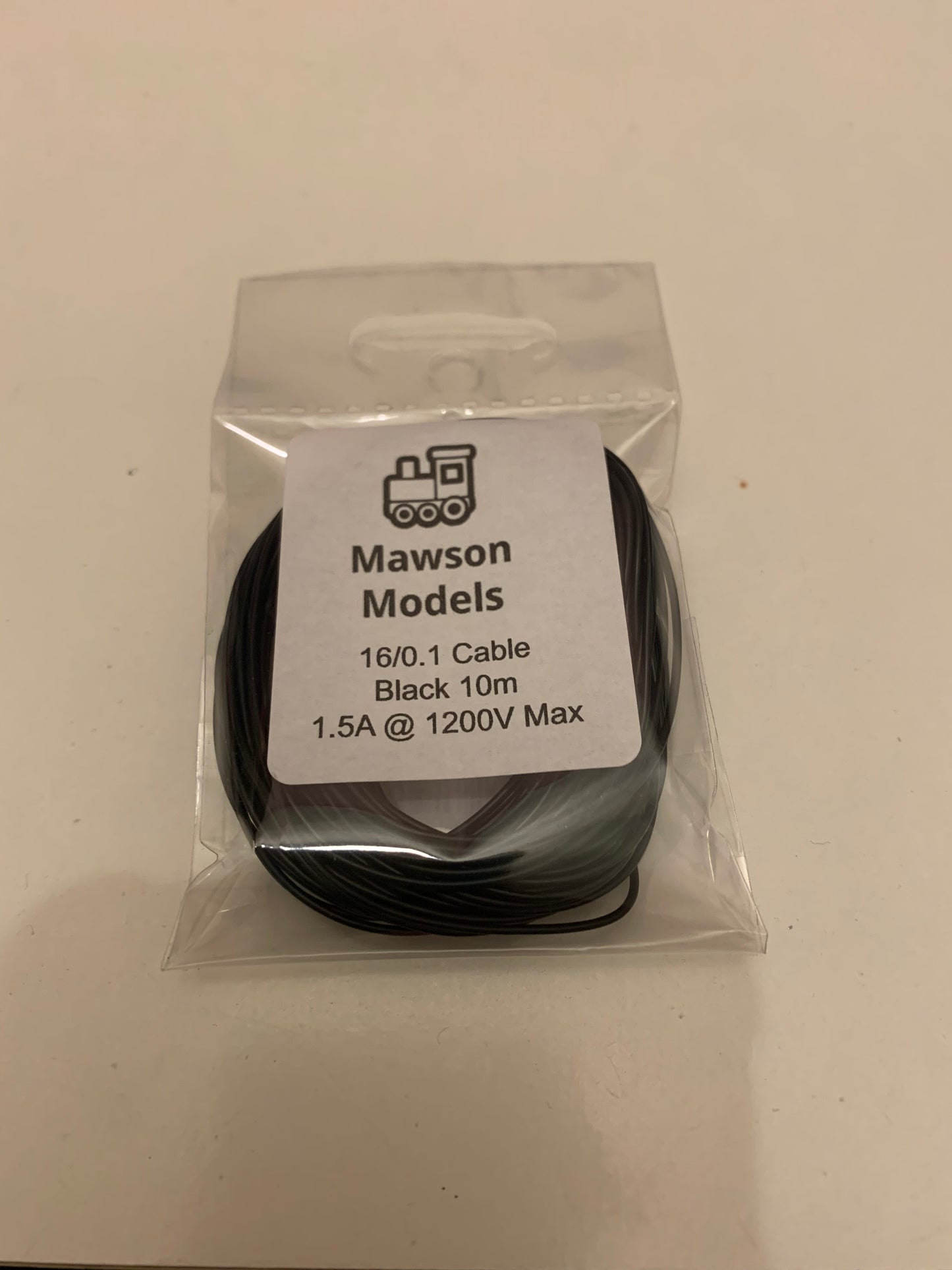 16/0.1 Cable/Wire Black 10m