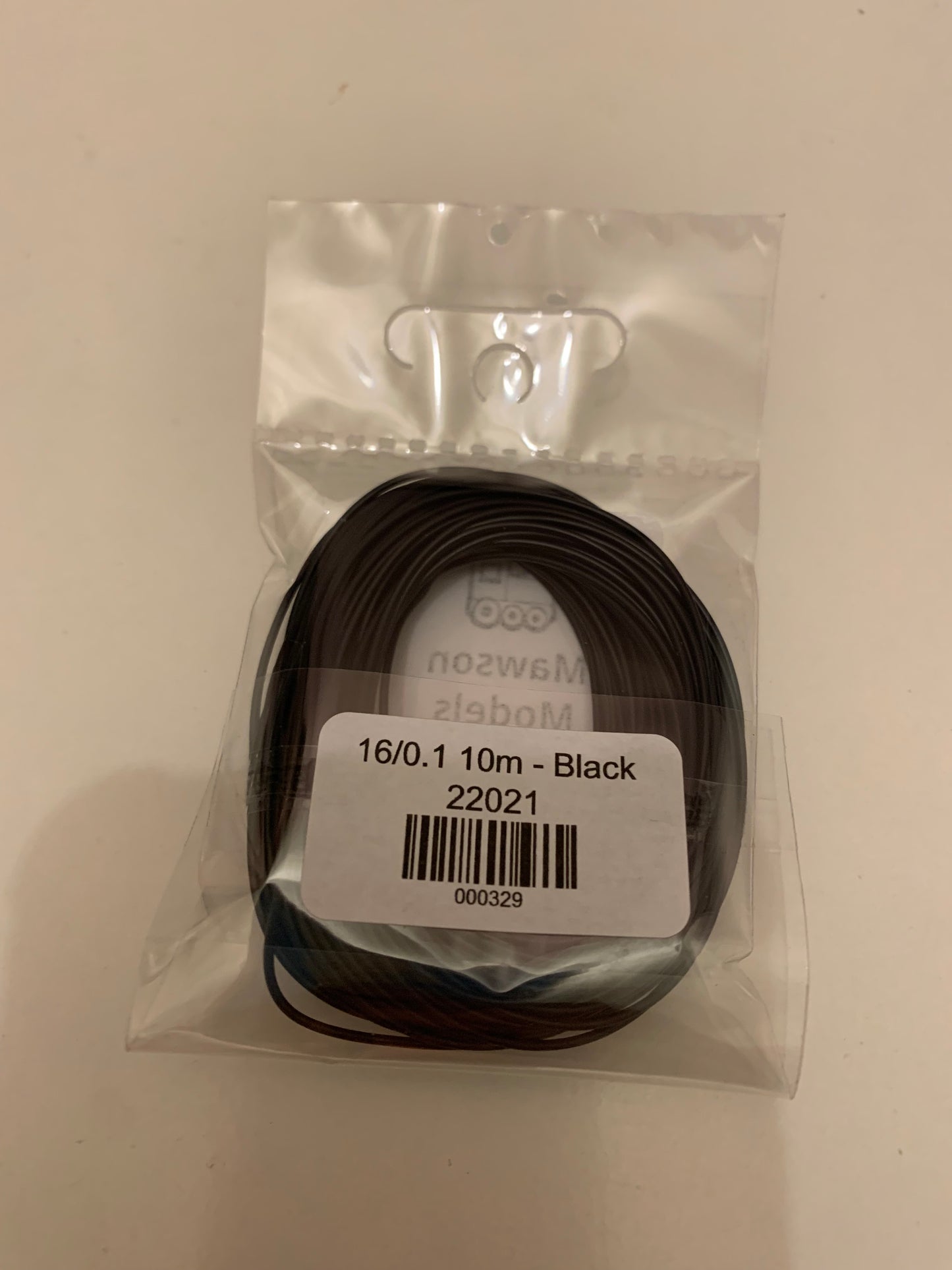 16/0.1 Cable/Wire Black 10m