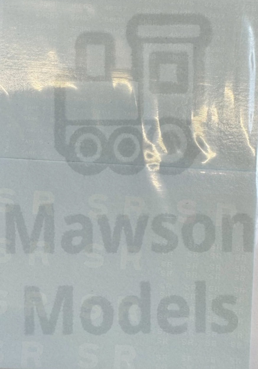 OTW 4703 SR wagon lettering water transfer decals